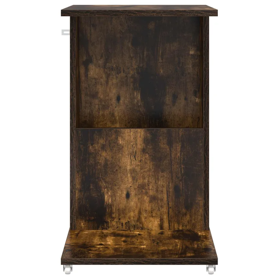 Table d'appoint Chêne fumé 40 x 35 x 60 cm Bois d'ingénierie - 5