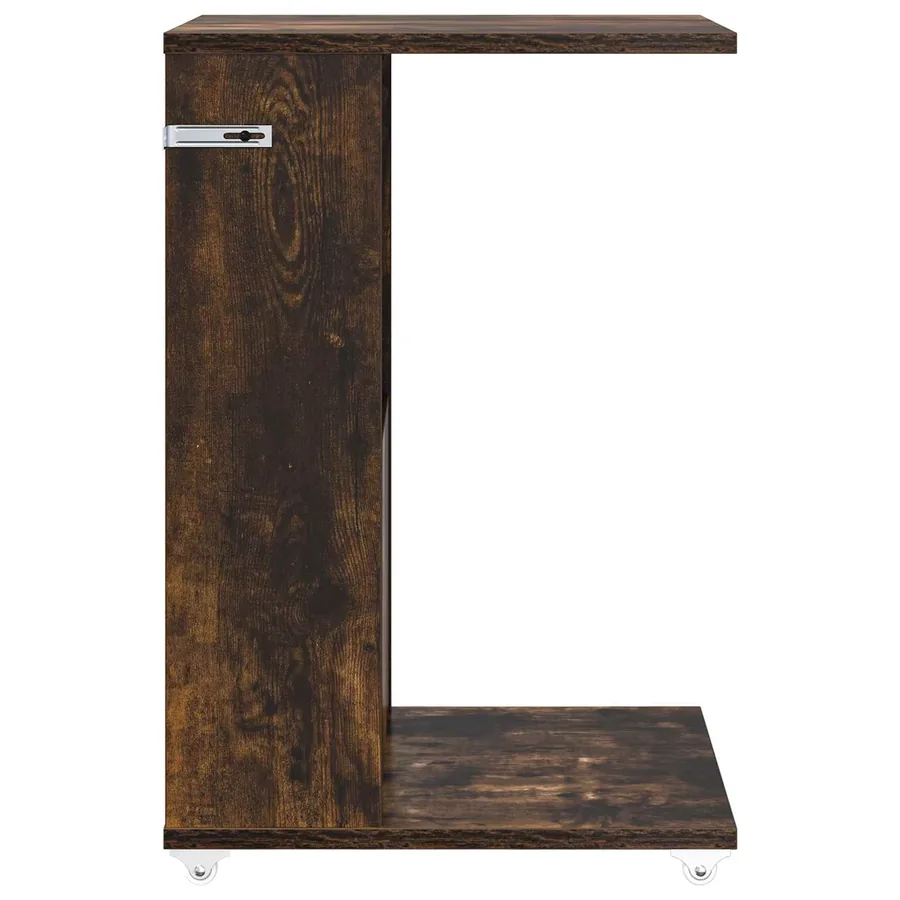 Table d'appoint Chêne fumé 40 x 35 x 60 cm Bois d'ingénierie - 6