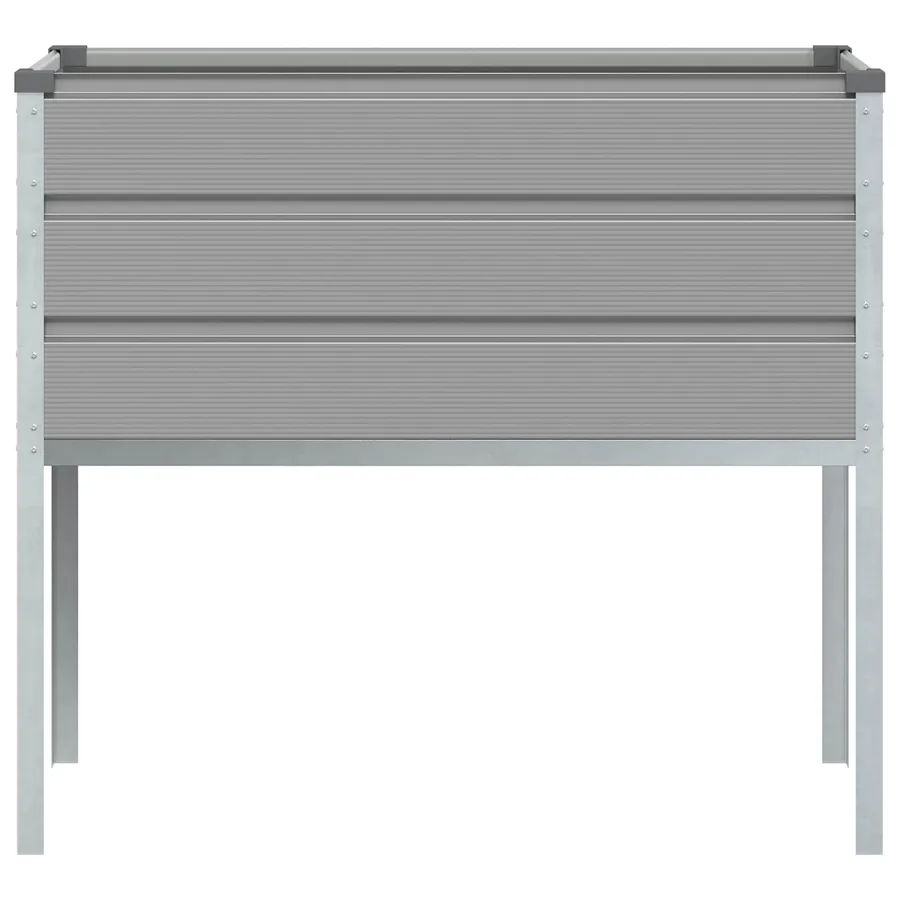 Jardinière Gris clair 100 x 45 x 90 cm Acier galvanisé - 4