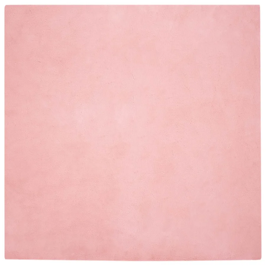 Tapis antidérapant en fausse de lapin OLITE Rose 240 x 240 cm - 2