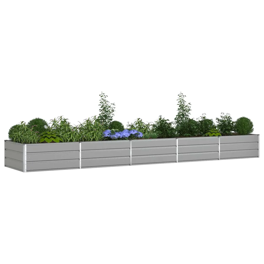 Jardinière Gris clair 480 x 100 x 45 cm Acier galvanisé - 3