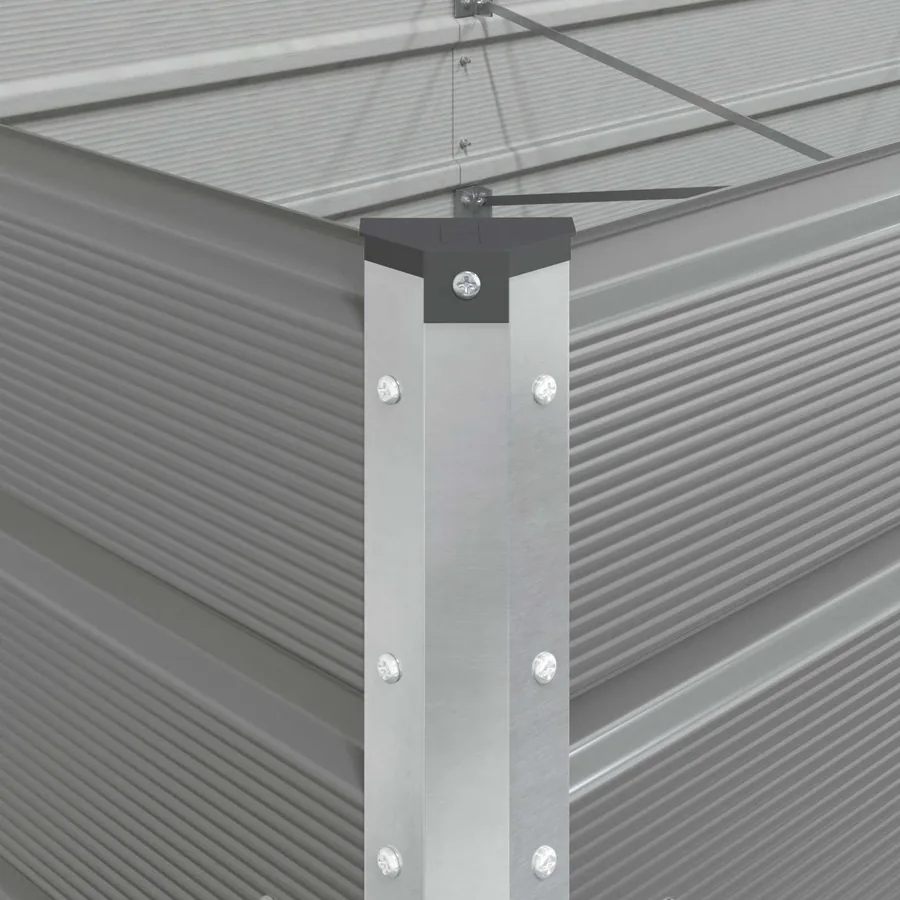 Jardinière Gris clair 480 x 100 x 45 cm Acier galvanisé - 9