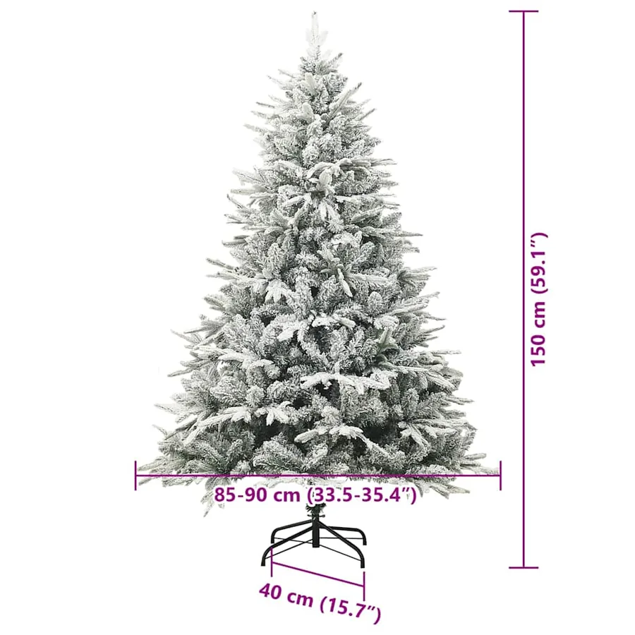 Arbre de Noël artificiel pré-éclairé avec ensemble de boules - 15