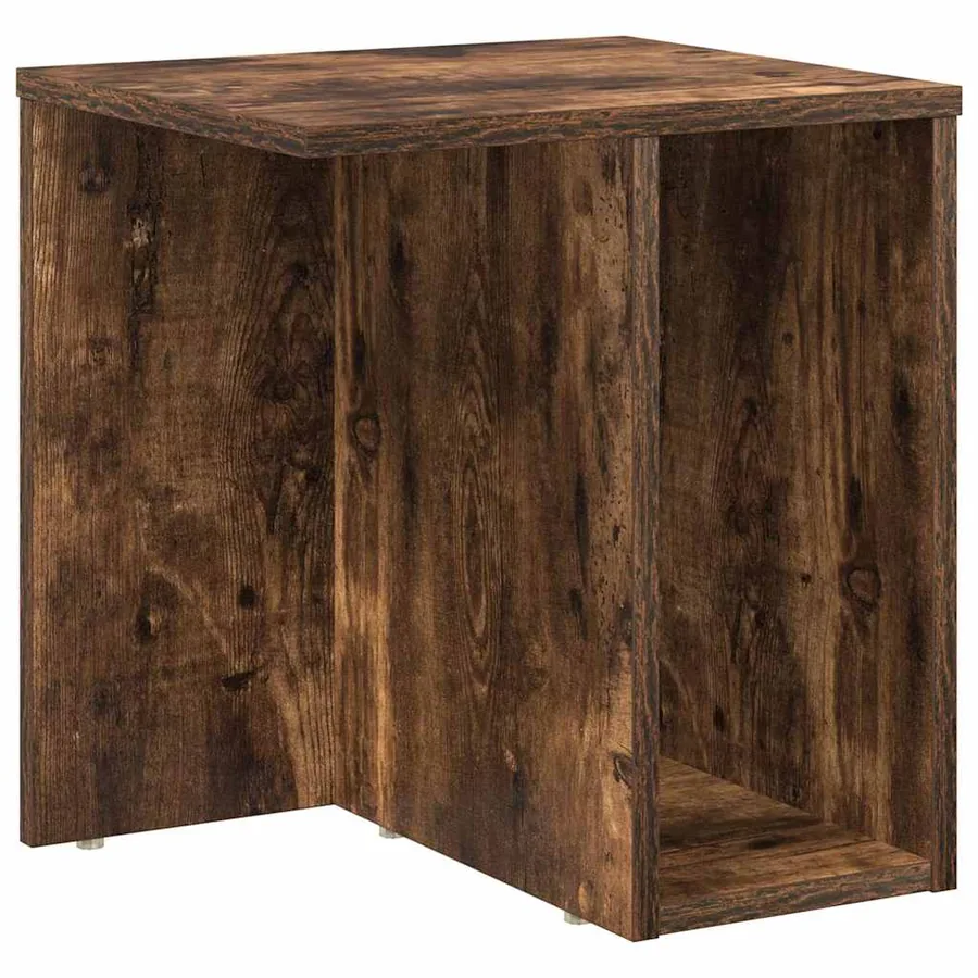 Table d'appoint Chêne fumé 37 x 32 x 40 cm Bois d'ingénierie - 2