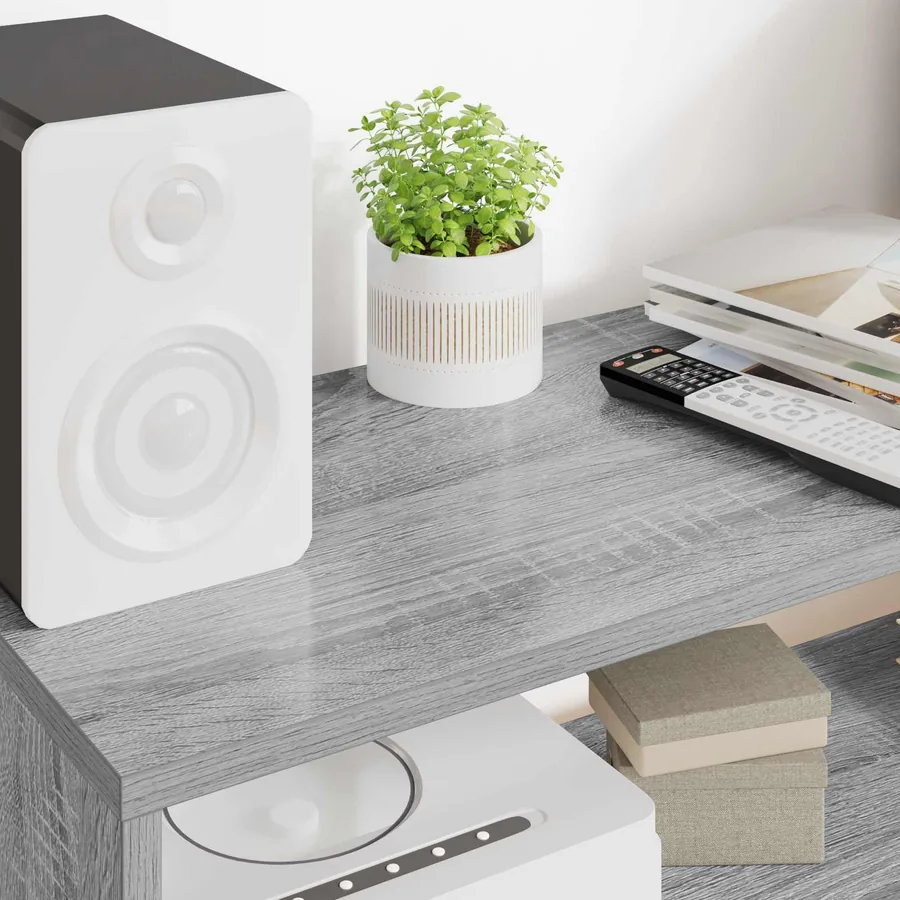 Meuble TV Gris Sonoma 80 x 30 x 40 cm Bois d'ingénierie - 4