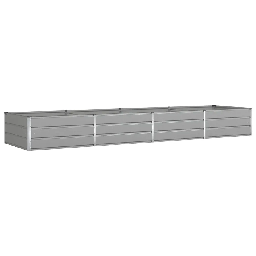 Jardinière Gris clair 385 x 100 x 45 cm Acier galvanisé - 2