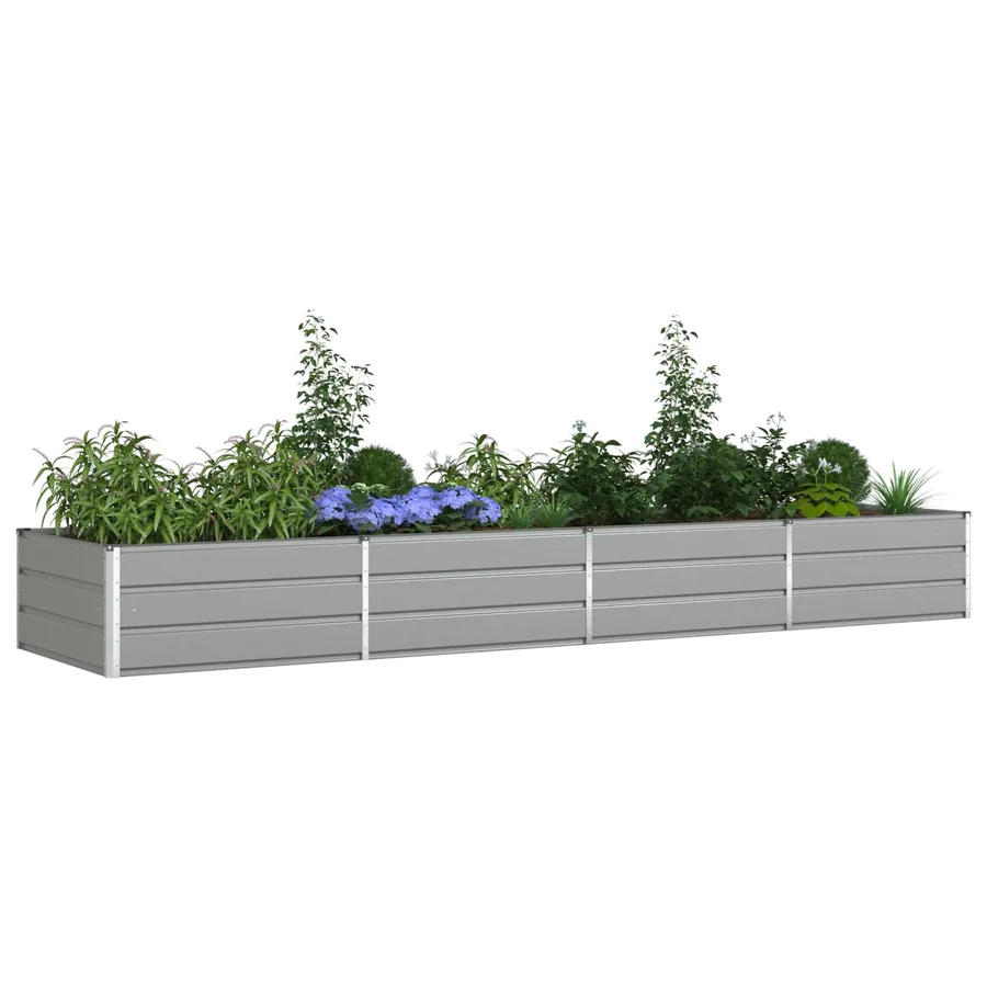 Jardinière Gris clair 385 x 100 x 45 cm Acier galvanisé - 3