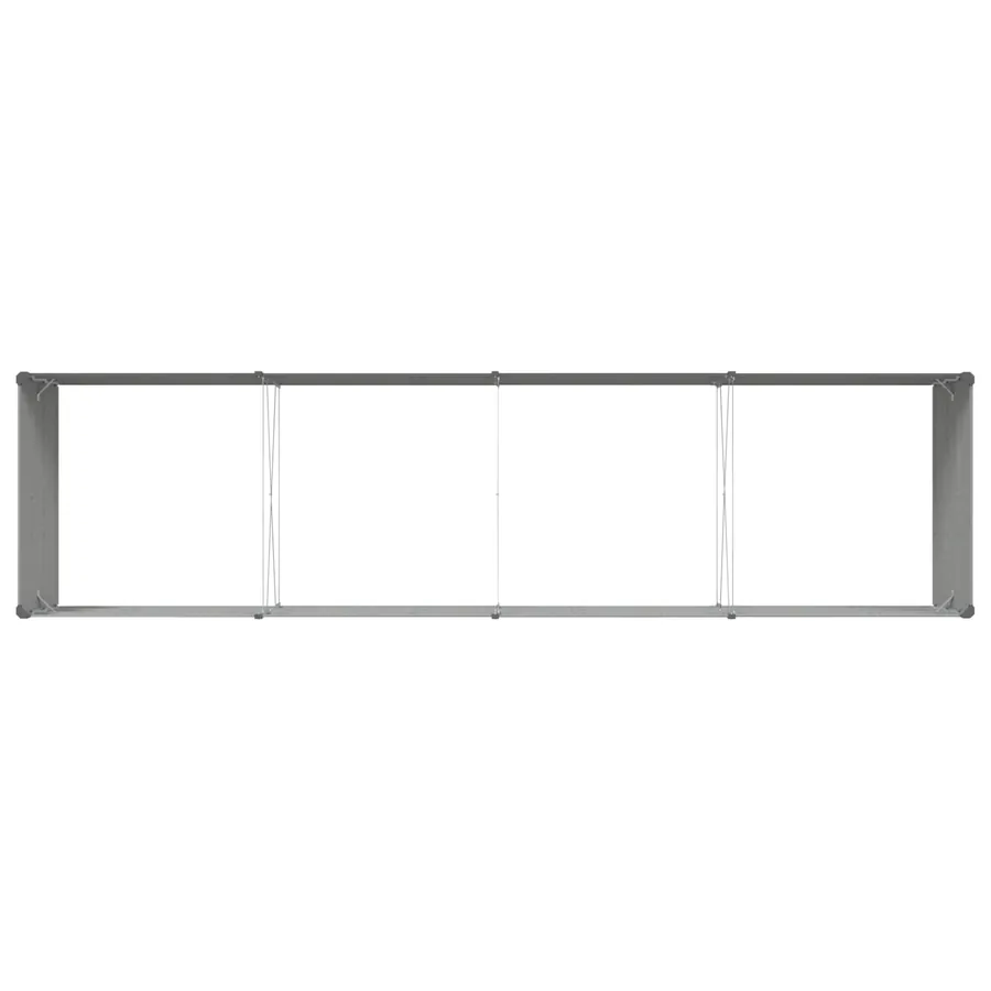 Jardinière Gris clair 385 x 100 x 45 cm Acier galvanisé - 7
