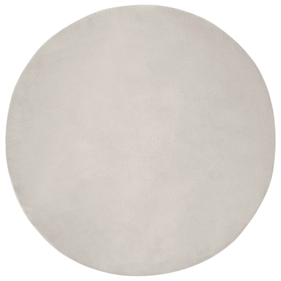 Tapis antidérapant en fausse de lapin OLITE Beige Ø 160 cm - 2