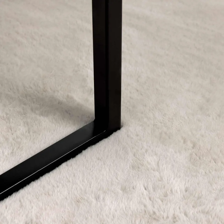 Tapis antidérapant en fausse de lapin OLITE Beige Ø 160 cm - 6