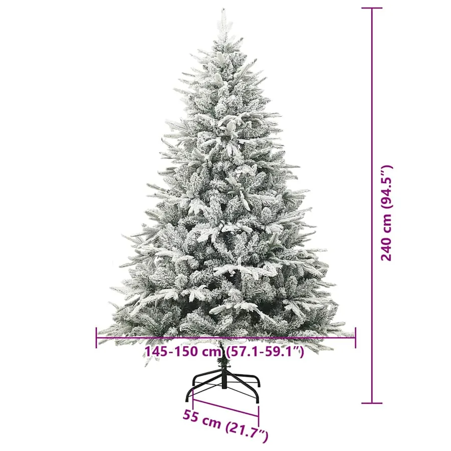 Arbre de Noël artificiel pré-éclairé avec ensemble de boules - 15