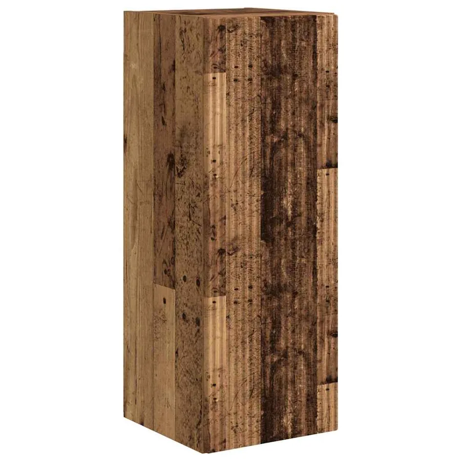 Meuble TV mural Montage mural 2 pcs Bois Ancien 30 x 31 x 80 cm - 5