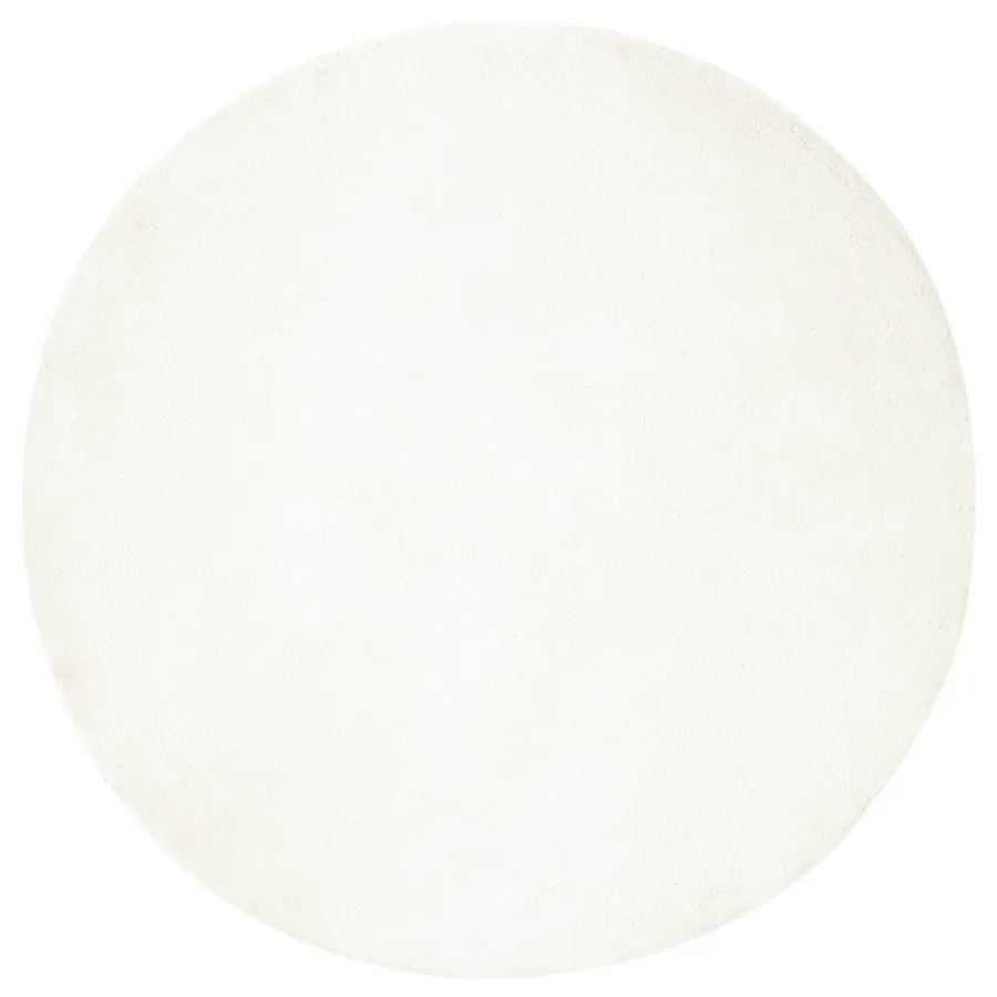 Tapis antidérapant en fausse de lapin OLITE Crème Ø 120 cm - 2