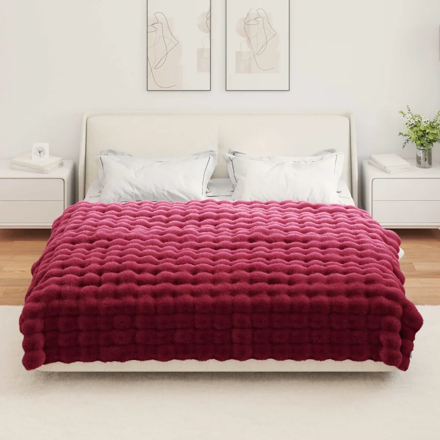 Couverture antidérapante en fausse de lapin Olite 4 pcs - 4