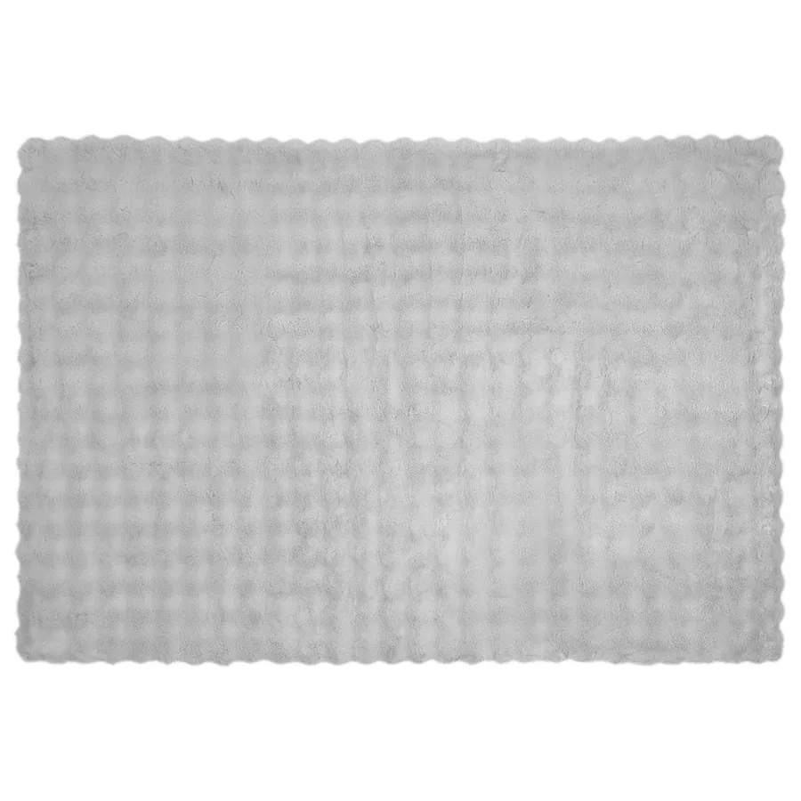 Couverture antidérapante en fausse de lapin Olite 4 pcs Gris - 6