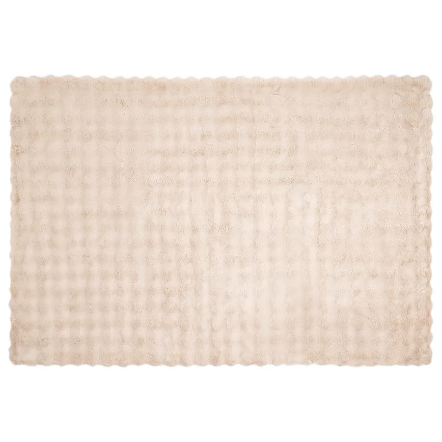 Couverture antidérapante en fausse de lapin Olite 4 pcs Beige - 6