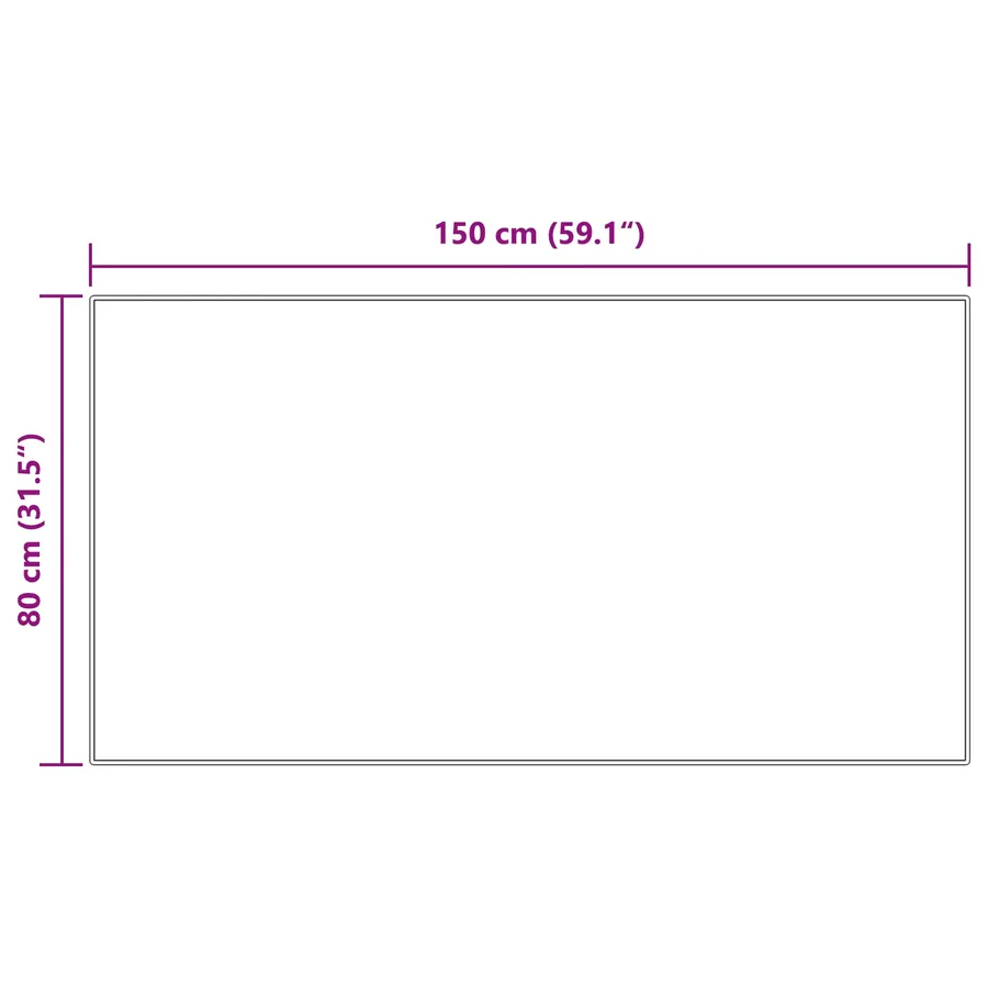 Tapis antidérapant en fausse de lapin OLITE Gris 80 x 150 cm - 8