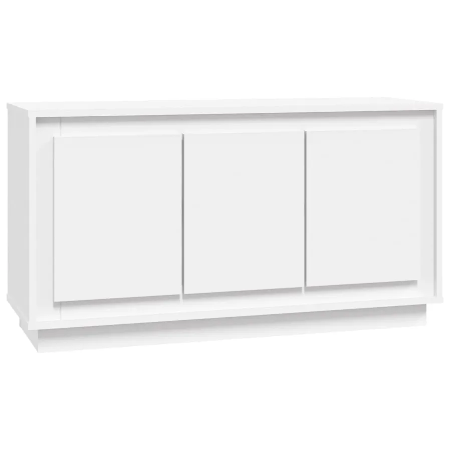 Buffet blanc 102x35x55 cm bois d'ingénierie - 2