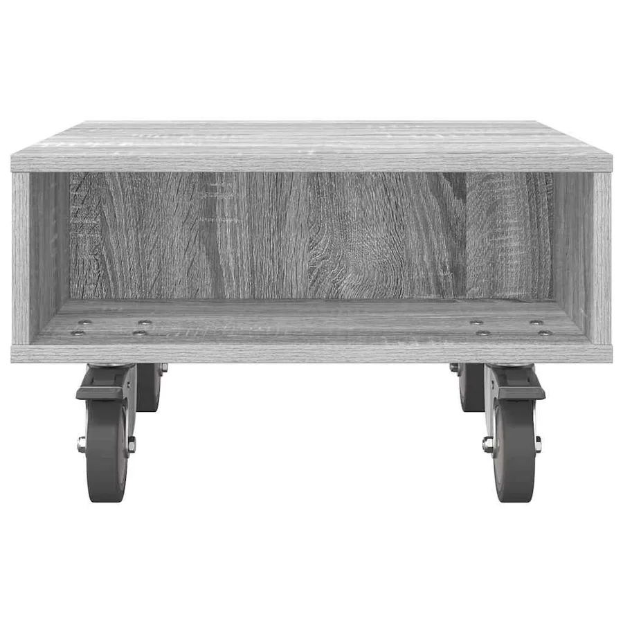 Table d'appoint avec roues Gris Sonoma 50,5 x 50 x 30 cm - 5