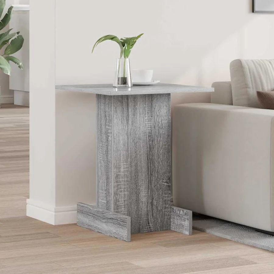Table d'appoint Gris Sonoma 44,5 x 45 x 55 cm Bois d'ingénierie