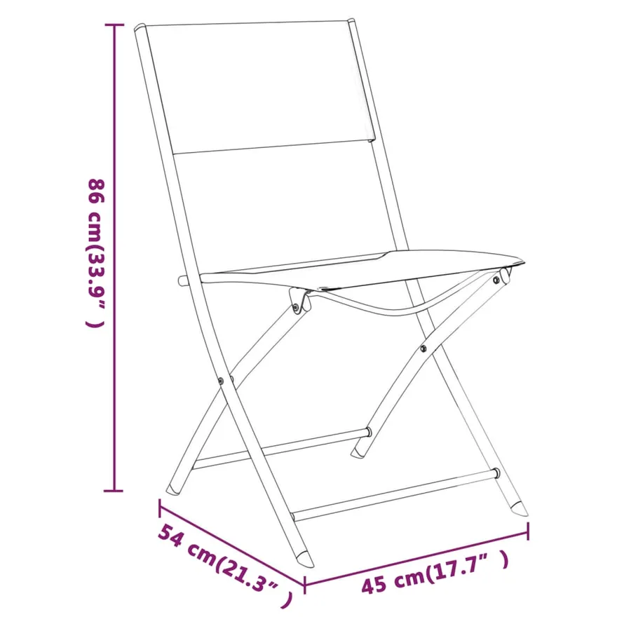 Ensemble à manger de jardin 9 pcs Gris et noir - 8