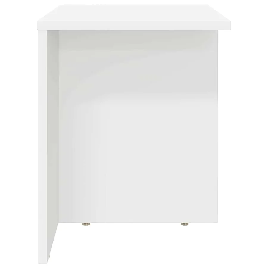 Table d'appoint 2 pcs Blanc 37 x 32 x 40 cm Bois d'ingénierie - 7