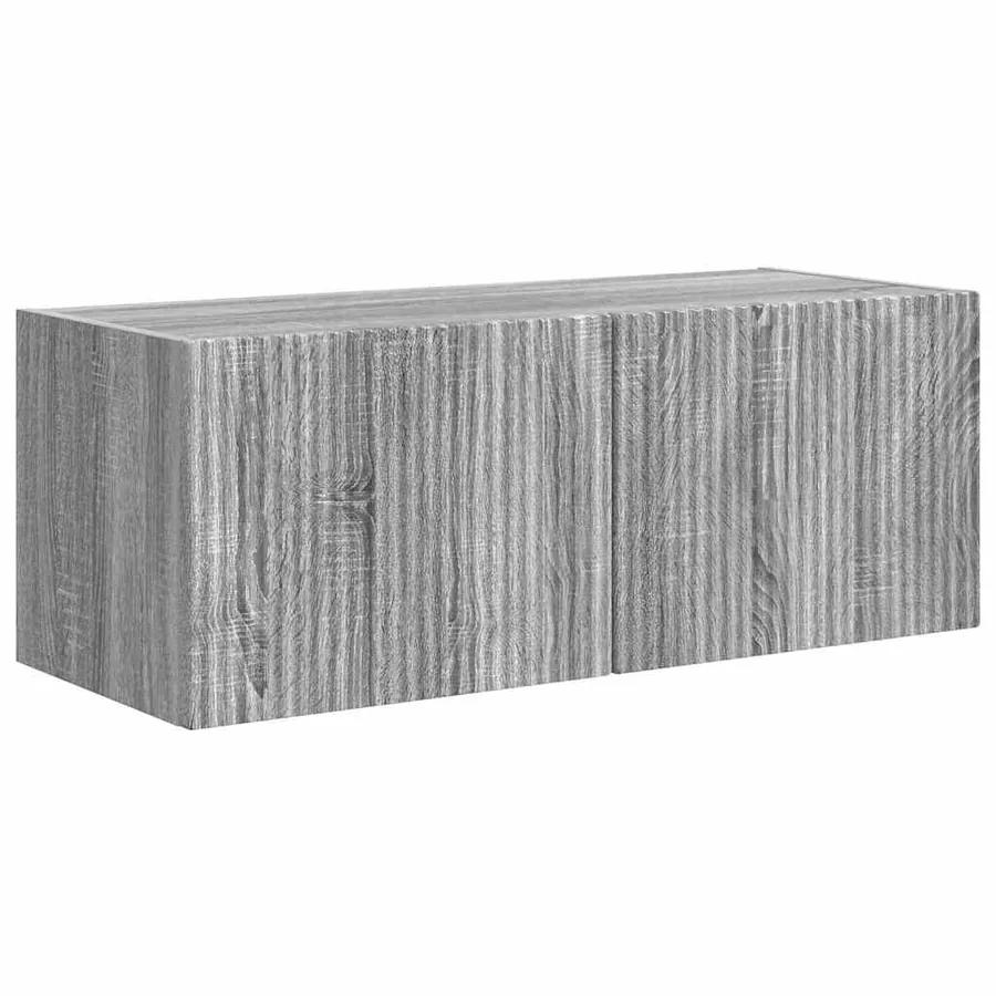 Meuble TV mural 2 pcs Gris Sonoma 78,5 x 31 x 29,5 cm - 5