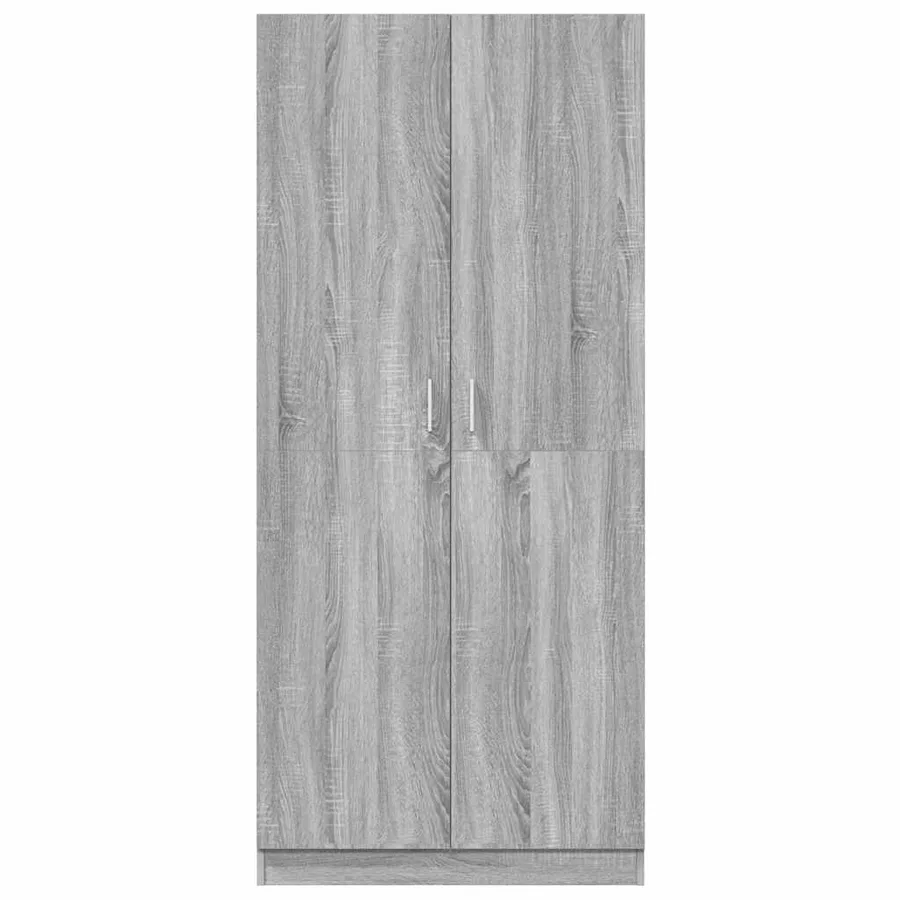 Garde-robe Sonoma gris 80x52x180 cm Bois d'ingénierie - 6