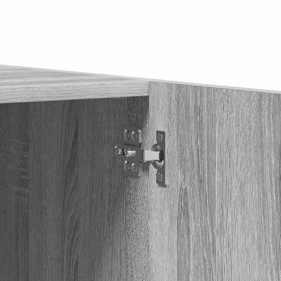 Garde-robe Sonoma gris 80x52x180 cm Bois d'ingénierie - 9