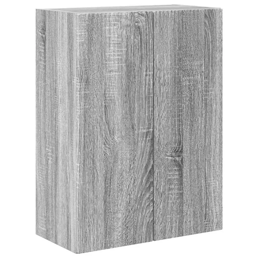 Meuble TV mural Gris Sonoma 59,5 x 31 x 80 cm Bois d'ingénierie - 2