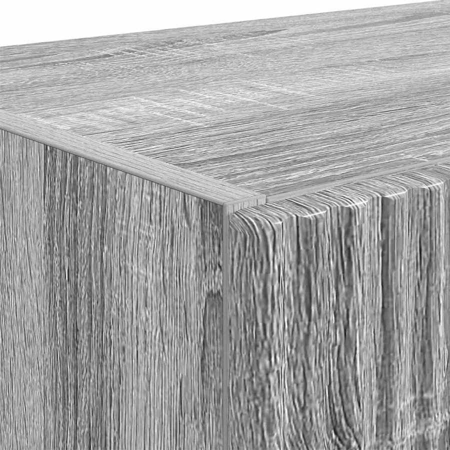 Meuble TV mural Gris Sonoma 59,5 x 31 x 80 cm Bois d'ingénierie - 9