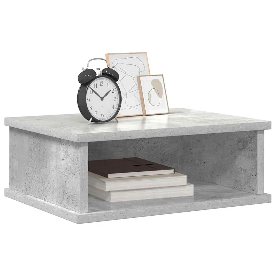 Table de chevet Gris béton 40 x 31 x 15 cm Bois d'ingénierie - 3