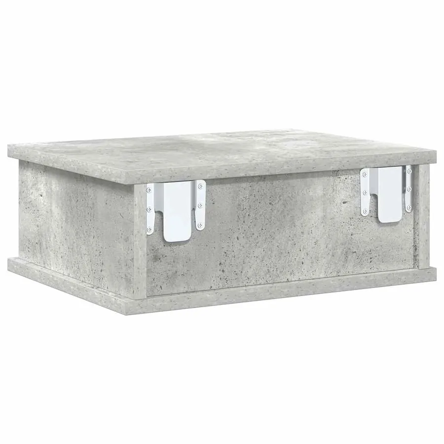 Table de chevet Gris béton 40 x 31 x 15 cm Bois d'ingénierie - 7