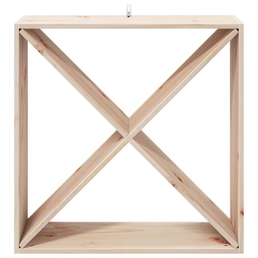 Étagère à vin 2 pcs Naturel 62 x 25 x 62 cm Pin massif - 6