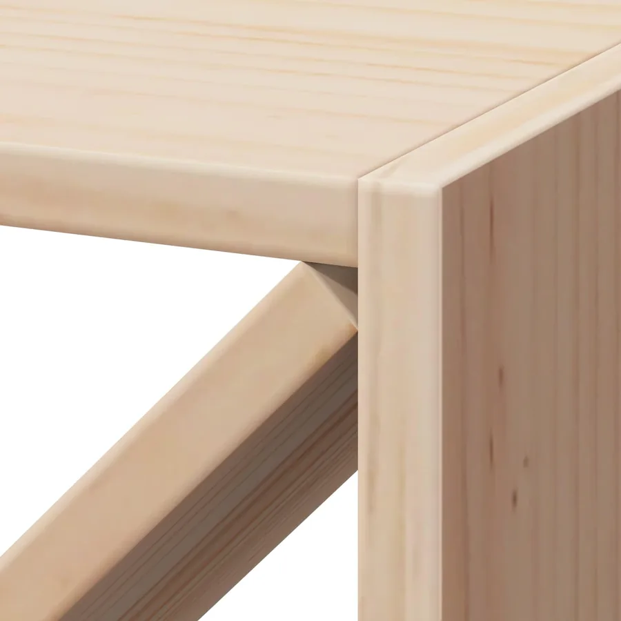 Étagère à vin 2 pcs Naturel 62 x 25 x 62 cm Pin massif - 9