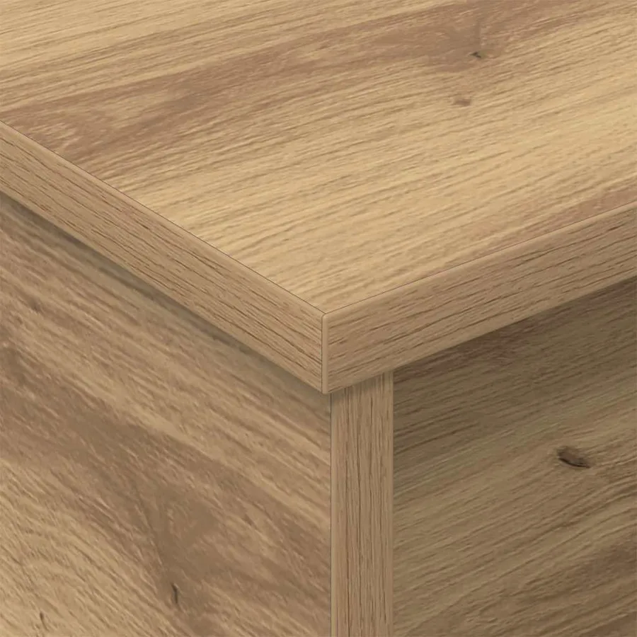 Table de chevet 2 pc Chêne artisanal 40 x 31 x 15 cm - 9