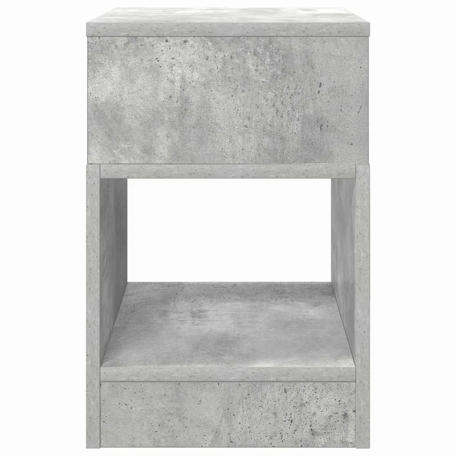 Table d'appoint Gris béton 30,5 x 30 x 45 cm Bois d'ingénierie - 5