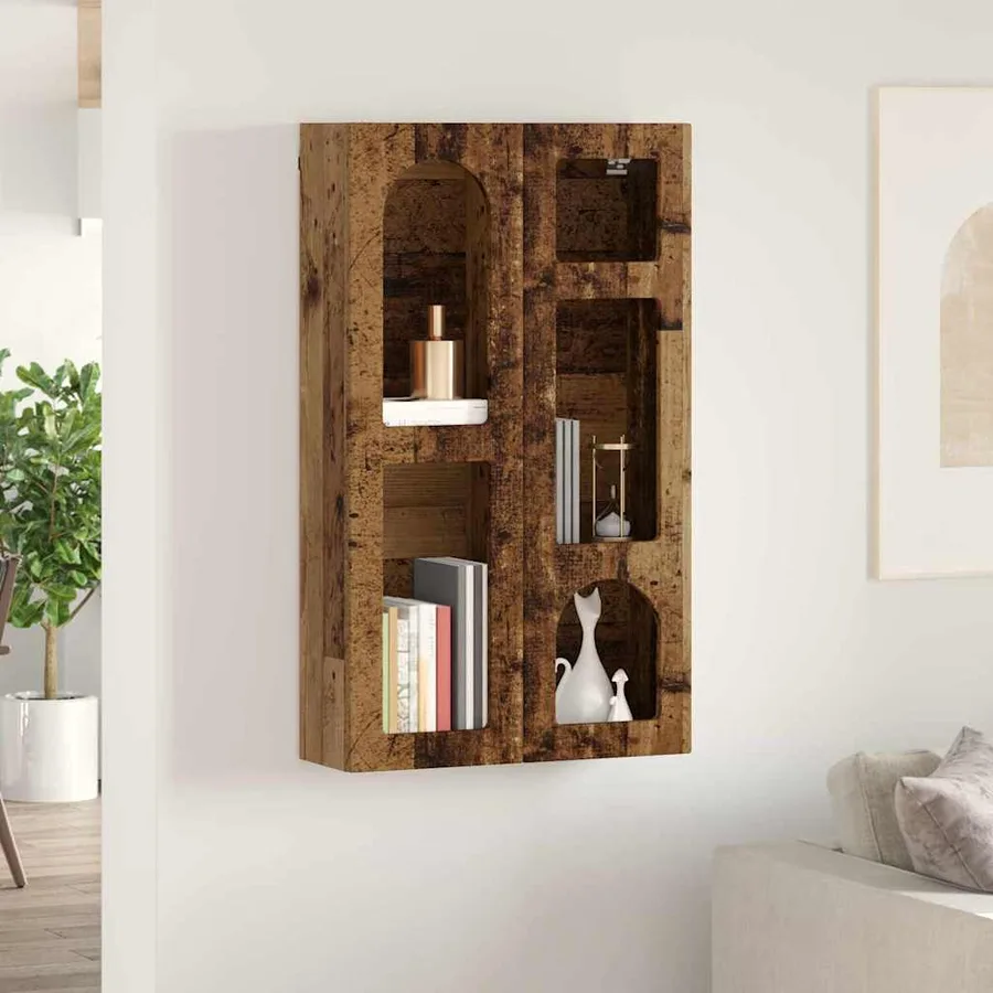Armoire suspendue ELST Bois ancien 59 x 20 x 100 cm - 4