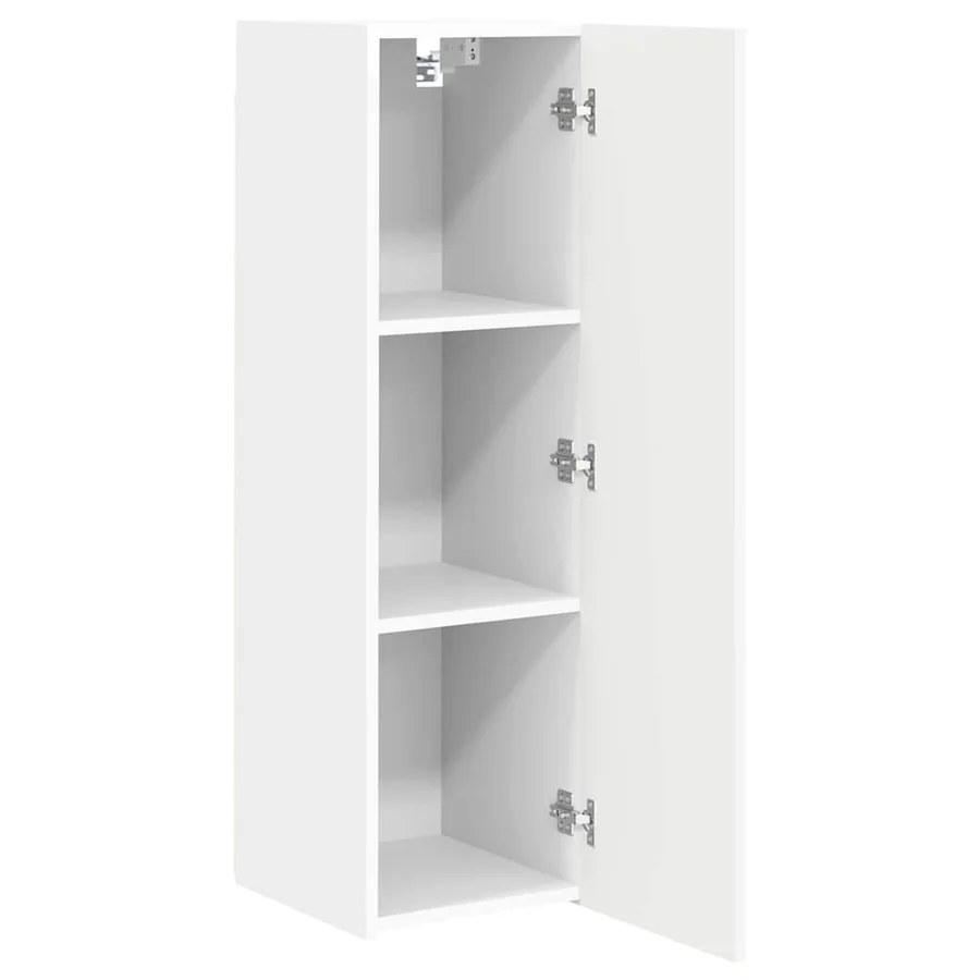 Meuble TV mural 2 pcs Blanc 30 x 31 x 100 cm Bois d'ingénierie - 6