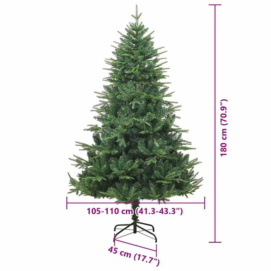 Arbre de Noël artificiel pré-éclairé avec ensemble de boules - 15