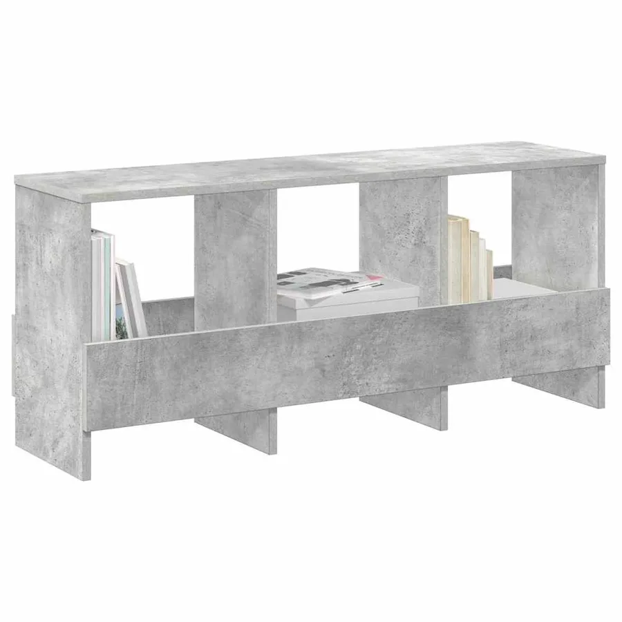 Étagère à magazines Gris béton 102 x 30 x 45 cm - 3