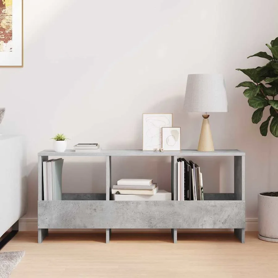 Étagère à magazines Gris béton 102 x 30 x 45 cm - 4