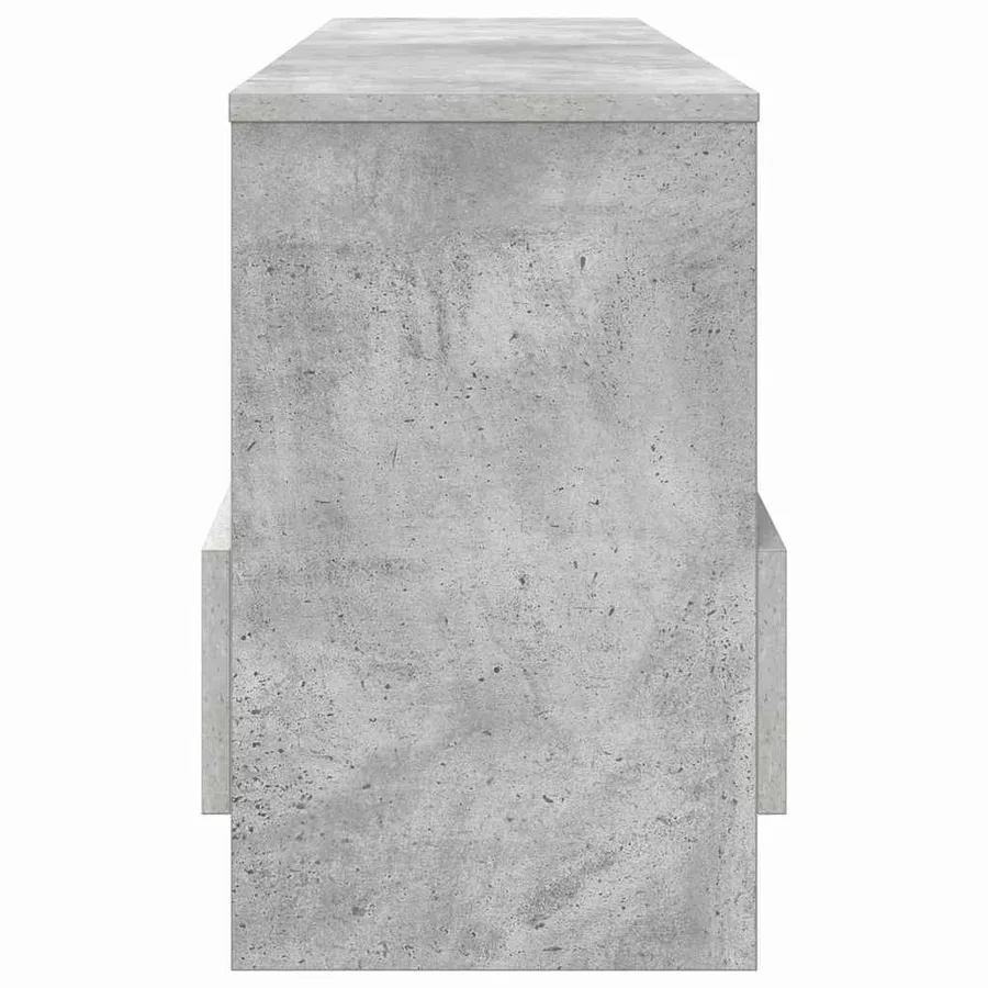 Étagère à magazines Gris béton 102 x 30 x 45 cm - 7