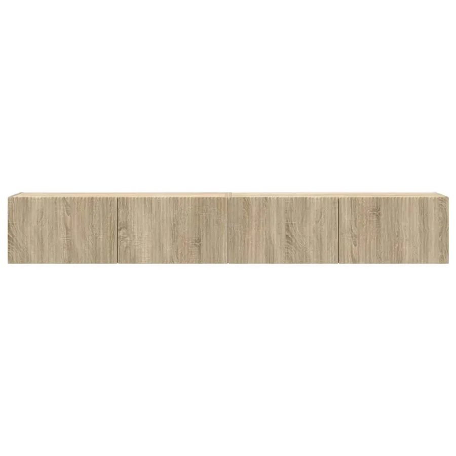Meuble TV mural Montage mural 2 pcs Sonoma 98 x 31 x 29,5 cm - 7