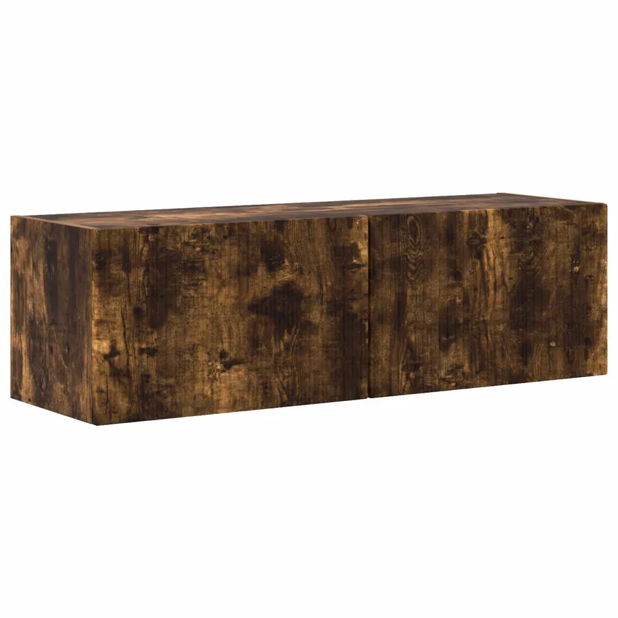 Ensemble de meuble TV mural 4 pcs Chêne fumé Bois d'ingénierie - 5