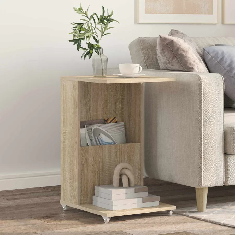 Table d'appoint Chêne Sonoma 40 x 35 x 60 cm Bois d'ingénierie