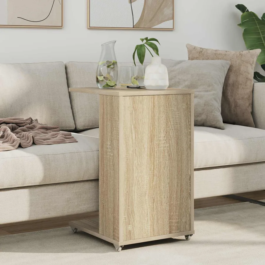 Table d'appoint Chêne Sonoma 40 x 35 x 60 cm Bois d'ingénierie - 4
