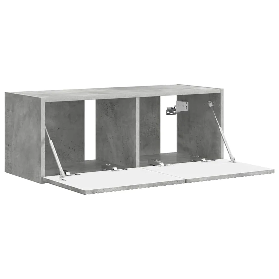 Meuble TV mural Béton 78,5 x 31 x 29,5 cm Bois d'ingénierie - 5