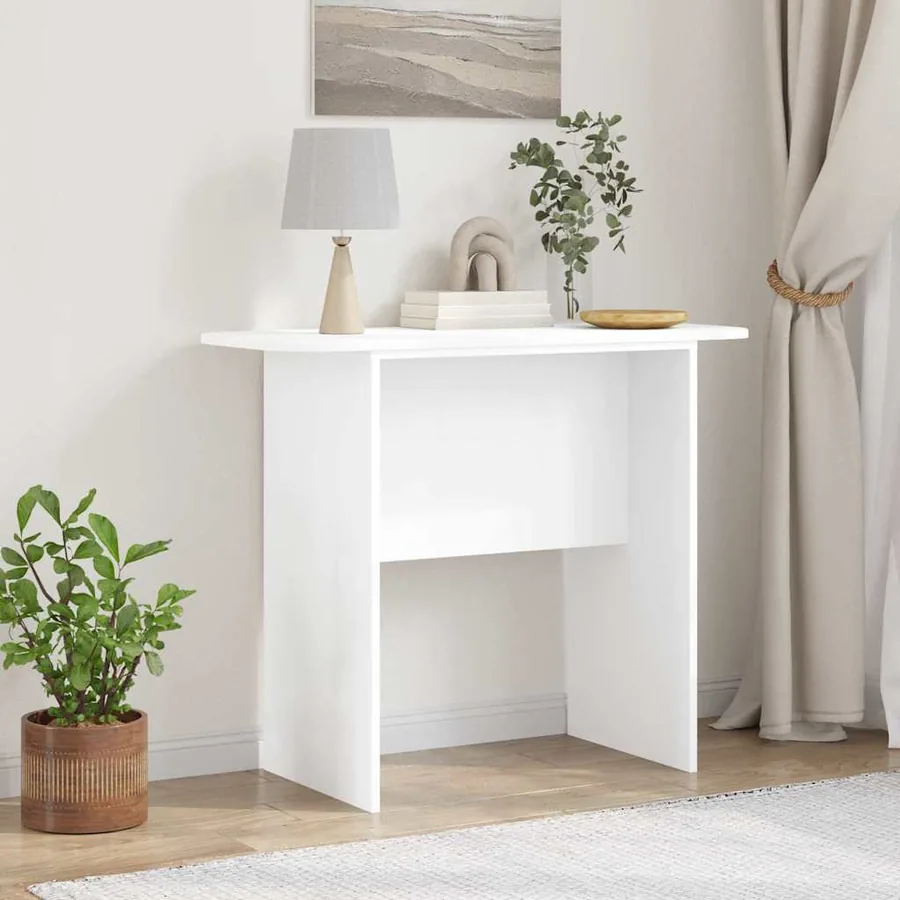 Table console Blanc 93 x 40 x 75 cm Bois d'ingénierie