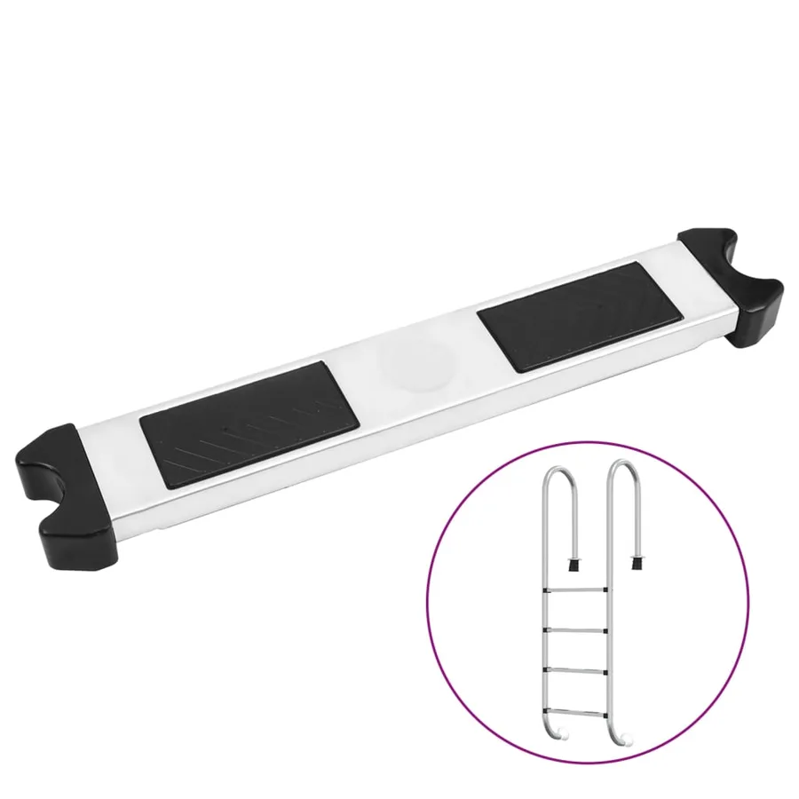Marche d'échelle de piscine 50x9x3,5 cm acier inoxydable 304 - 5